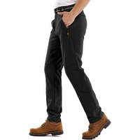 Jessie Kidden Mens Waterproof Hiking Pants Outdoor Snow Ski Fishing Fleece Lined Insulated Soft Shell Winter Pants (801M Black 40)
