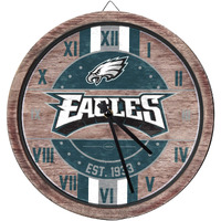 Foco Philadelphia Eagles Nfl Barrel Wall Clock, Clcknftmestwl, Multi-Color, Philadelphia Eagles