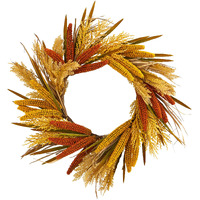 25 Sorghum Harvest Artificial Wreath