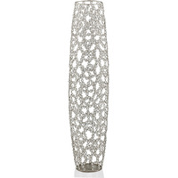 40""  Bling Faux Crystal Abstract Twigs Barrel Floor Vase