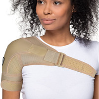 Shoulder Brace For Torn Rotator Cuff - 4 Sizes - Shoulder Pain Relief, Support And Compression - Sleeve Wrap For Shoulder Stability And Recovery - Fits Left And Right Arm, Men  Women (Nude, Smallmedium)