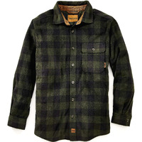 Venado Mens Plaid Shirts For Men - Heavyweight Buffalo Plaid Fleece Shirt - Soft (Plaid Woodland, X-Large)