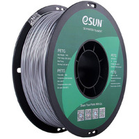 Esun 3D 175Mm Solid Silver Petg 3D Printer Filament 1Kg Spool (22Lbs), Dimensional Accuracy - 003 Mm, 175Mm Solid Opaque Silver