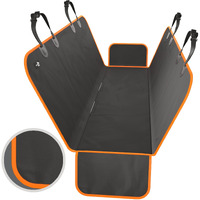 Active Pets Car Seat Cover For Dogs - Xl Waterproof Dog Seat Cover For Back Seat In Suv Or Truck - Convertible Pet Hammock  Trunk Protector For Travel - Orange