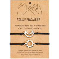 Ungent Them Sun And Moon Couples Bracelets Matching Bff Pinky Promise Distance Relationship Valentines Birthday Gifts For Him Her Boyfriend Girlfriend Women Men