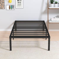 Maenizi Twin Xl Bed Frames No Box Spring Needed, 14 Inch Heavy Duty Metal Twin Xl Platform Bed Frame Support Up To 2500 Lbs, Easy Assembly, Noise Free, Black