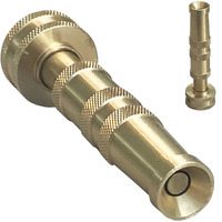 High Pressure Hose Nozzle Heavy Duty  Brass Water Hose Nozzles For Garden Hoses  Adjustable Function  Fits Standard Hoses, Garden Sprayer, Spray Nozzle, Power Washer Nozzle