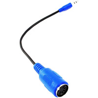 Zawdio - Midi To 35Mm Breakout Cable For - Akai, Korg, Line6, Littlebits - Midi Female To Trs 35Mm Male - Mpc Studio,Touch, Mpx8, Electribe 2,Sq-1