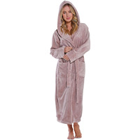 Turquaz Plush Robes For Women, Soft Warm Fleece Bathrobe For Women, Long Comfy Womens Robe