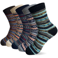 Morecoo Winter Socks Gift Box Free Size Thick Wool Soft Warm Casual Socks For Women Christmas Gifts