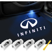 No Fade Car Door Lights Logo For Infiniti, Led Welcome Lights Accessories For Q50 Q60 Q70 G25 G37 Qx5056607080 M2535374556 Fx35374550 Ex253537 (If-4Pcs)