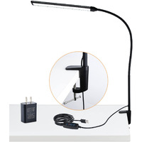 Cesunlight Led Desk Lamp With Clamp, Clamp Light, Tall Desk Lamp With Long Gooseneck, 11W, 850 Lms, 3 Color Modes, 10 Brightness Levels, Eye-Caring, Clip On Desk Light For Reading, Home, Office