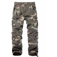 Akarmy Men's Casual Cargo Pants Military Army Camo Pants Combat Work Pants With 8 Pockets(No Belt) 3357 C34 Camo 38