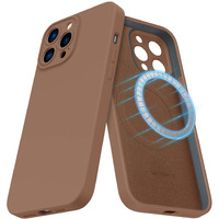 Mcfance Silicone Magnetic Case For Iphone 13 Pro Magsafe Case Silicone Phone Case With Microfiber Lining For Iphone 13 Pro 6.1 Inch 2021, Coca
