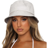 Sydbecs Solid Color Bucket Hat For Women Men, Reversible Cotton Summer Sun Beach Fishing Cap(Putty)