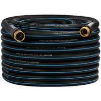 Fevone Garden Hose 100Ft Heavy Duty Water Hose 58 Garden Hose Flexible Lightweight Garden Hoses 100 Ft, 34 Solid Brass Fittings