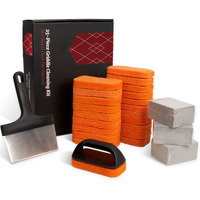 Shinestar Griddle Cleaning Kit For Blackstone, 25 Piece Complete Flat Top Griddle Accessories With Griddle Scraper, Scouring Pad And Grill Stone | Easy Cleaning On Hot Or Cold Surfaces