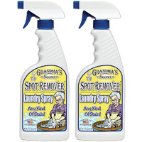 Grandmas Secret Spot Remover - Chlorine, Bleach And Toxin-Free Stain Remover - Stain Remover For Clothes - Fabric Stain Remover Removes Oil, Paint, Blood And Pet Stains-2 Pack Of 16 Ounce Spray Bottle