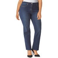 Gloria Vanderbilt Womens Classic Amanda High Rise Tapered Jean For Women - Port Blue 14
