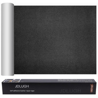 Jdlugh Sofa Leather Repair Patch Tape 15X60 Inch Large Self Adhesive Leather Sofa, Car Seat, Leather Furniture, Vinyl Repair Patch Kit (15X60 Inch, Dark Grey)
