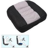 Car Booster Seat Cushion Heightening Height Boost Mat, Breathable Mesh Portable Car Seat Pad Angle Lift Seat For Car, Office,Home (Black)A
