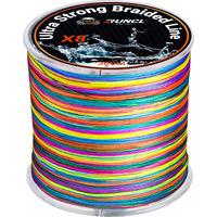 Runcl Braided Fishing Line, 8 Strand Abrasion Resistant Fishing Line Braid, Super Durable, Smooth Casting, Zero Stretch, Smaller Diameter, Hi Vis, 328-1093 Yards, 12-100Lb(25Lb,328Yds)