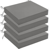 Wellsin Outdoor Chair Cushions For Patio Furniture - Outdoor Cushions For Chairs - Water Resistant Patio Chair Cushions Set Of 4, 18.5 ""X16 ""X3 "", Light Grey