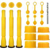Gas Can Spout Replacement Set, Gas Can Nozzle 1/2/5/10 Gal Replacement Of Old Tanks (19 Pack)