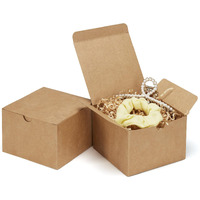 Eupako Brown Gift Boxes 5X5X3.5 25 Pack Kraft Paper Gift Boxes With Lids For Gifts, Crafting, Wedding, Birthday, Party, Cupcake