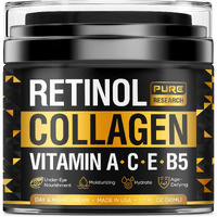 Collagen & Retinol Cream - Anti Aging Cream Face Moisturizer Whyaluronic Acid - Anti Wrinkle Day & Night Face Cream - 17 Oz