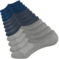 Closemate Mens No Show Socks Men No Show Socks Women Invisible Socks Men Invisible Socks Women Mens Invisible Socks 6 Pairs Low Cut Socks Non Slip Casual Socks (2Grey2Deepgrey2Blue, Size M)