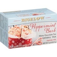 Bigelow Peppermint Bark Herbal Tea, Caffeine Free, 1.31 Ounces (Pack Of 6)