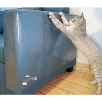 10 Pcs Cat Scratch Furniture Protector- Specially Designed For Leather Furniture, Cat Couch Protector Cat Scratching Deterrent Strong Adhesion, No Residue (10Pcs + 60 Pins) (10Pcs + 60 Pins, Pcs)