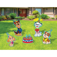 Paw Patrol Birthday Yard Signs With Metal Stakes, 18"" Characters