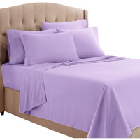 Clara Clark Full Sheets, 6 Piece Set - Hotel Luxury Sheets For Full Size Bed, Super Soft Bedding Sheets & Pillowcases, Full Size Sheets, Lavender