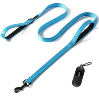 Dog Leash, Heavy Duty Dog Leash, Leashes For Large Breed Dogs 5Ft 6Ft, Double Handle Dog Leash, Reflective Training Lead, Perfect For Medium To Large Dogs