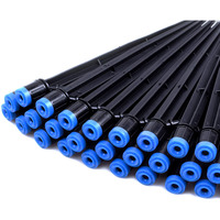 Mixc 100Pcs Drip Emitters Fan Shape With Stake Water Flow Adjustable For 14 Inch Irrigation Tube Hose, 360 Degree Sprayer Perfect For Irrigation System Watering Kits For Garden Patio Lawn Flower Bed