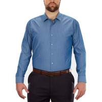 Unlisted By Kenneth Cole Mens Big And Tall Solid Dress Shirt, Hazy Blue, 22 Neck 37 -38 Sleeve 5X-Large Tall Us