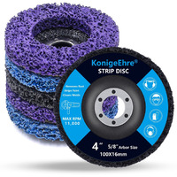 Konigeehre 6 Pack 4 X 58 Strip Discs Stripping Wheel Fit Angle Grinder Clean And Remove Paint Coating Rust Welds Oxidation