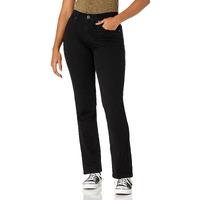 Riders By Lee Indigo Women's Classic-Fit Straight-Leg Jean, Black, 10 Petite