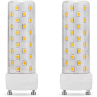 Makergroup Gu24 Led Light Bulb 4000K Neutral White High Brightness For Bathroom Ceiling Fan 13W 18W 23W T2 Spiral Cfl Light Replacement, 120V 10W 2Pcs(Not Dimmable)