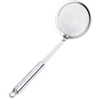 Temchy Spider Strainer Wire Skimmer Ladle Stainless Steel Mesh Spider Food Dumpling Noodle Frying Asian Strainer, 5-Inch Strainer Basket