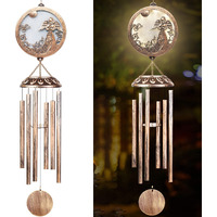 Solar Wind Chimes, Solar Angel Wind Chimes For Outside-Memorial Wind Chimes- Memorial Wind Chime For Garden/Patio Decor Gifts For Women, Gifts For Grandma, Gifts For Mom (33 Inch Deep Tone)