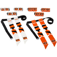 Franklin Sports Nfl Cincinnati Bengals Flag Football Sets - Nfl Team Flag Football Belts And Flags - Flag Football Equipment For Kids And Adults