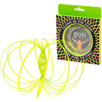 Glozi Geometric Magic Flow Bracelet - Easy To Use - 3D Bracelet Spiral Toy, Glowing Spinning Bracelet Spiral For Children And Adults (Yellow)