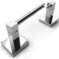 Ruacq Toilet Paper Holder Chrome Double Post Pivoting Square Tissue Holders Roll Holder Hangers Toilet Paper Stand Stainless Steel And Zinc Alloy Modern Wall Mounted