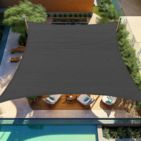Shade&Beyond 11'12''X11'12'' Sun Shade Sail Rectangle Canopy Sail Sunshade Uv Block For Patio Yard Backyard Grey