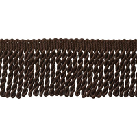 2 1/2 "" (6Cm) Bullion Fringe Trim (Style# Ef25) Mocha Brown #D2 (Dark Chocolate Brown)5 Yards (4.5M/15 Ft)