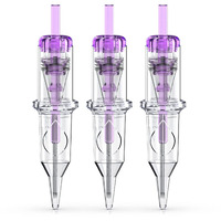 Wormhole Tattoo Cartridge Needles, 20Pcs 7Rs Disposable Tattoo Needle Cartridges Standard 7 Round Shader For Tattoo Pen Tattoo Cartridge Machine Permanent Makeup Tattoo Supplies (1207Rs)