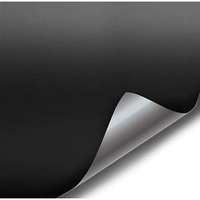 Satin Flat Matte Stealth Jet Black 5Ft X 275Ft Vinyl Wrap Roll With Air Release Technology